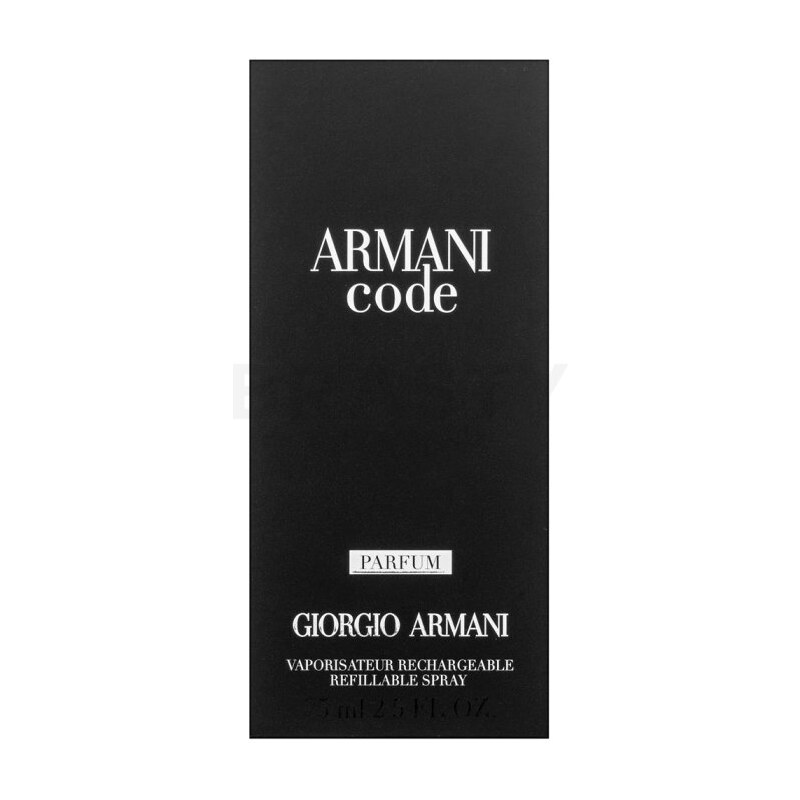 Armani (Giorgio Armani) Code - Refillable čistý parfém pro muže 75 ml