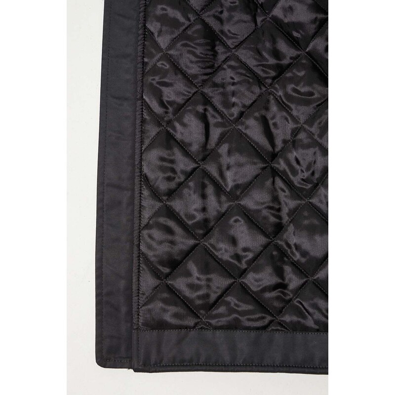 Bunda MM6 Maison Margiela Sportsjacket pánská, černá barva, zimní, oversize, S62AN0109