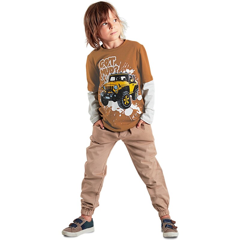 mshb&g Mushi Jeep Boys T-shirt Gabardine Pants Suit