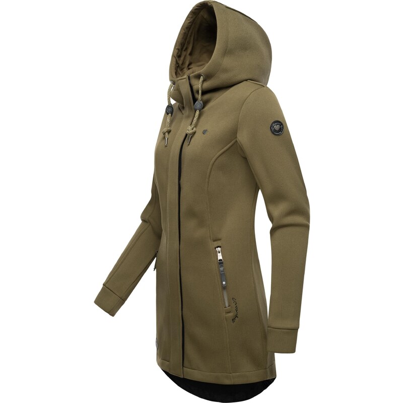 Ragwear Mikina 'Letti' šedá / olivová / černá