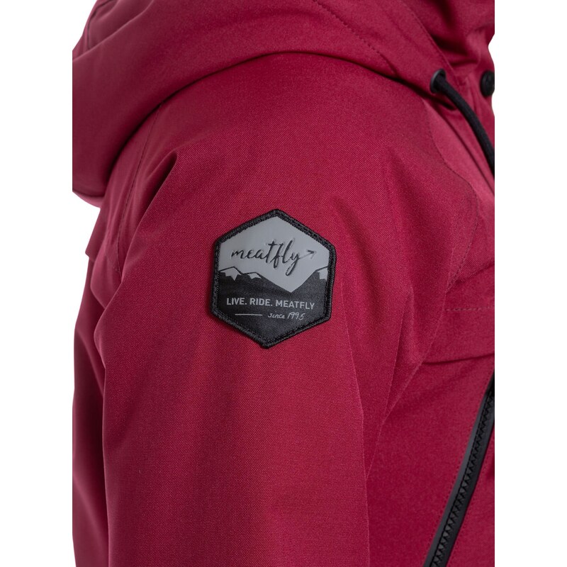 Meatfly dámská SNB & SKI bunda Terra Beet Red | Červená