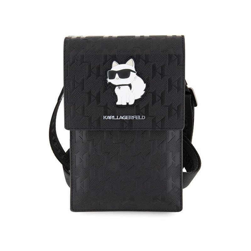 Karl Lagerfeld Saffiano Monogram Wallet Phone taška Choupette NFT