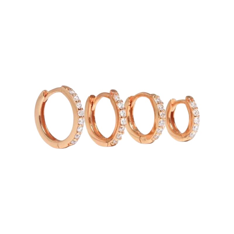 SYLVIENE Rose Gold náušnice kroužek KELLY 1 ks 87999385