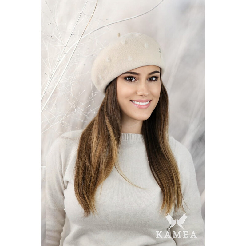 Kamea Beret K.23.037.02 Ecru