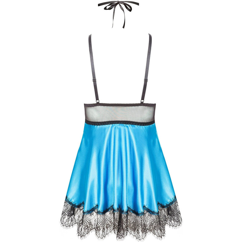 Erotická košilka Eve chemise turquoise - BEAUTY NIGHT FASHION