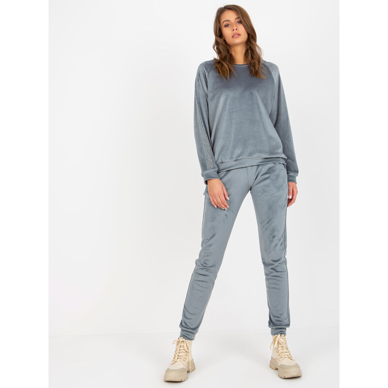 FPrice Dámská souprava RV KMPL 8436.40 šedo/modrá - Fashion