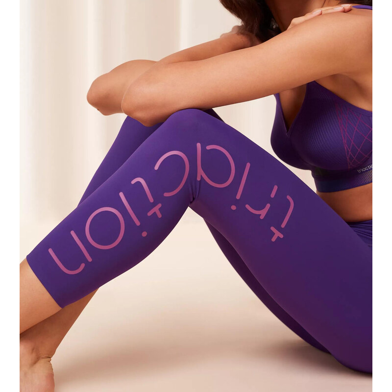 Dámské legíny Cardio RTW 7/8 High Waist Leggings Logo - PURPLE HAZE - fialové 6848 - TRIUMPH