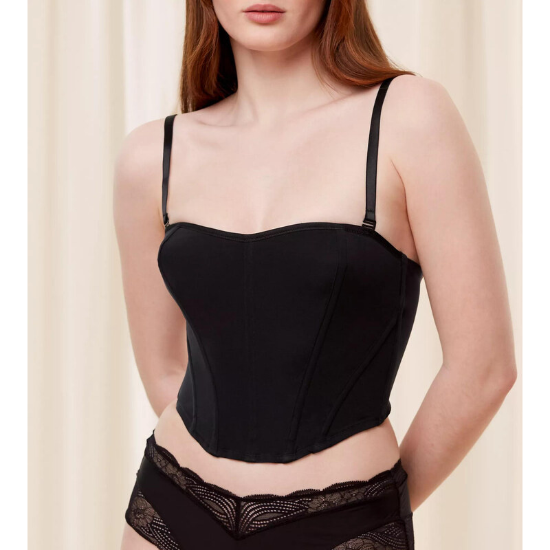 Dámský korzet Triumph Signature Sheer Corset Bra - BLACK - černý 0004 - TRIUMPH