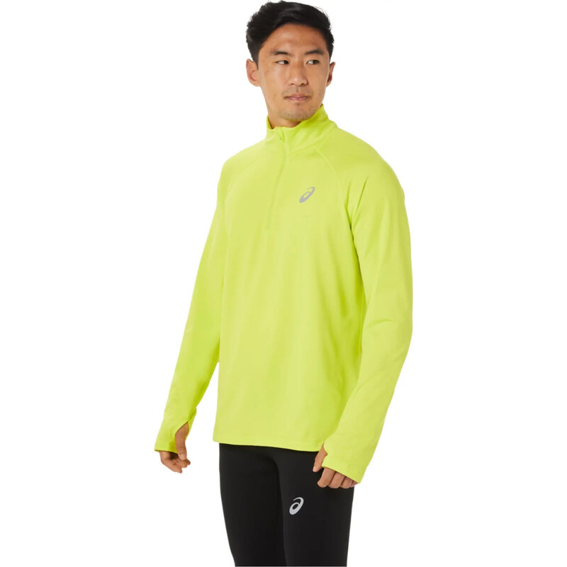 ŽLUTÁ FUNKČNÍ MIKINA ASICS WINTER 1/2 ZIP TOP Limetková