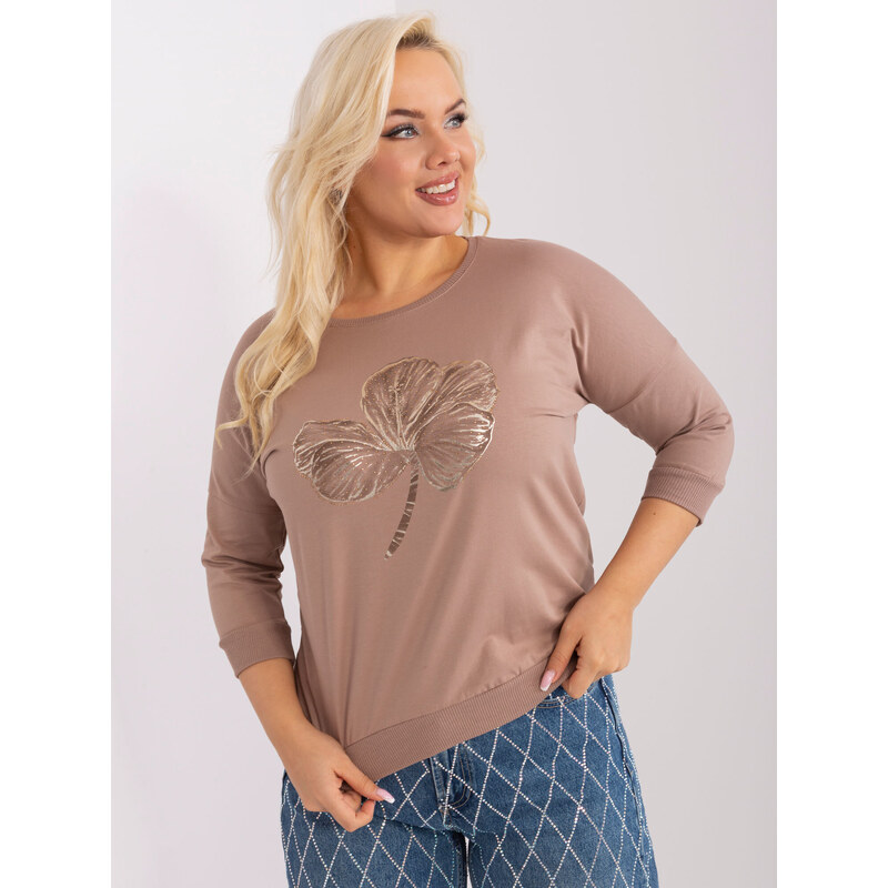 RELEVANCE Blouse-RV-BZ-9191.78-dark beige