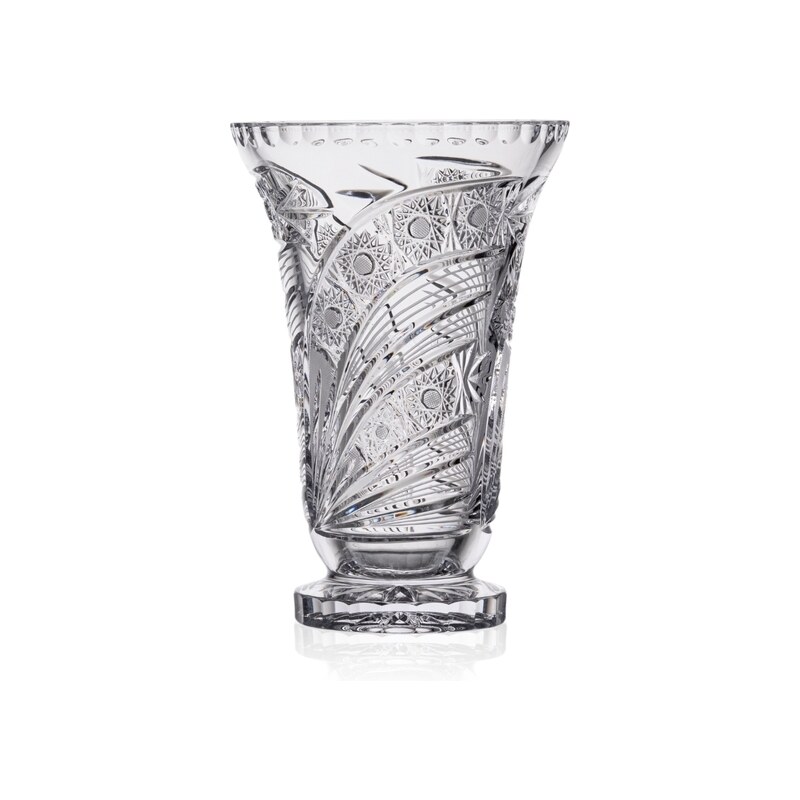 Bohemia Crystal Ručně broušená váza Kometa 255mm