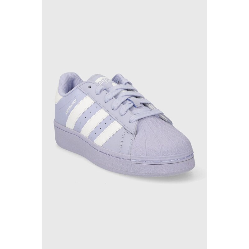 Kožené sneakers boty adidas Originals Superstar XLG fialová barva, ID5735