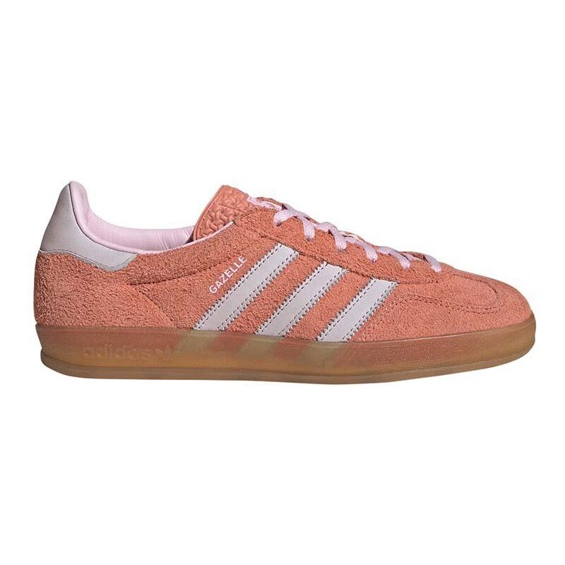 Semišové sneakers boty adidas Originals Gazelle Indoor oranžová barva, IE2946