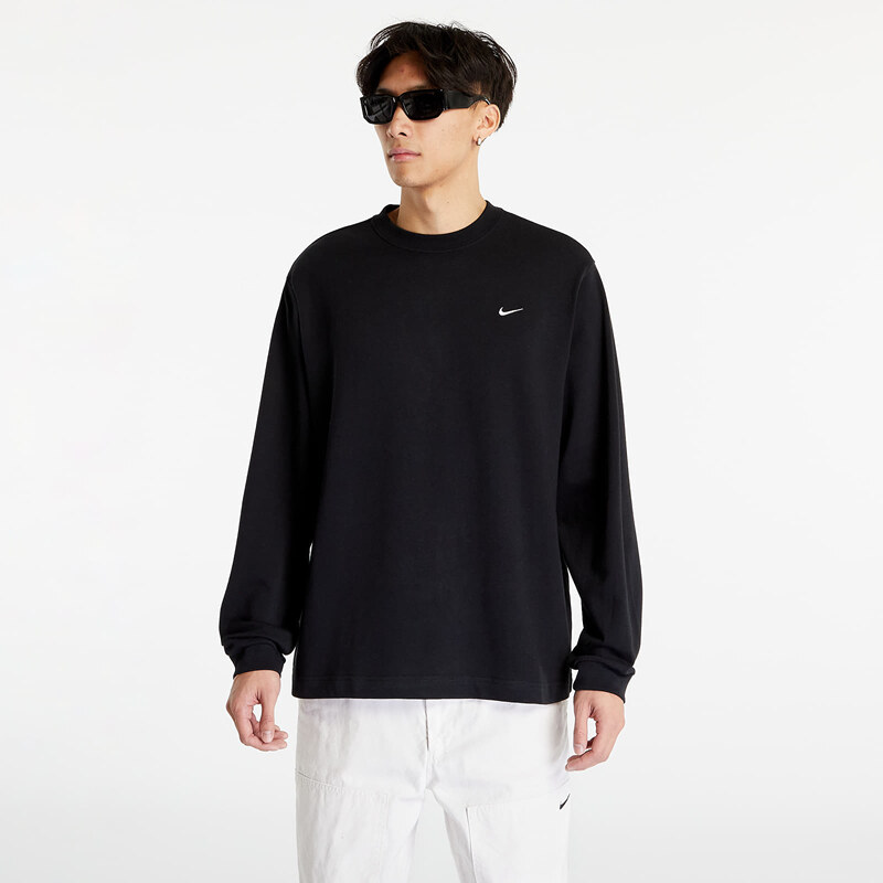 Pánské tričko Nike Solo Swoosh Men's Long-Sleeve Top Black