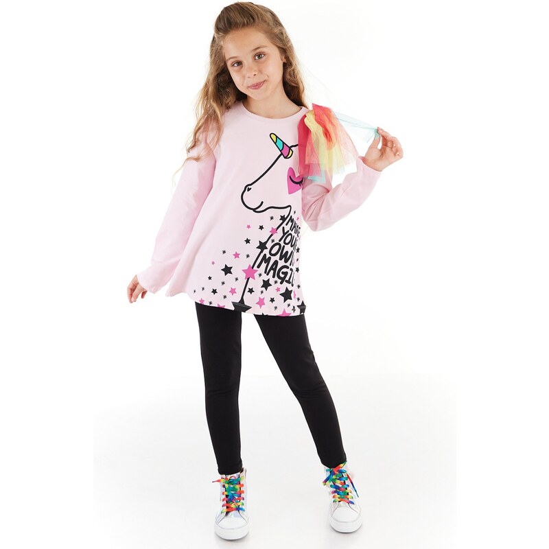 mshb&g Love Magic Tulle Girls Kids Tunic Leggings Suit