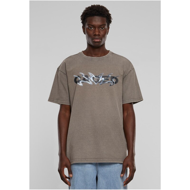 Mister Tee Pánské tričko Cagedchrome Acid Heavy Oversize Tee -