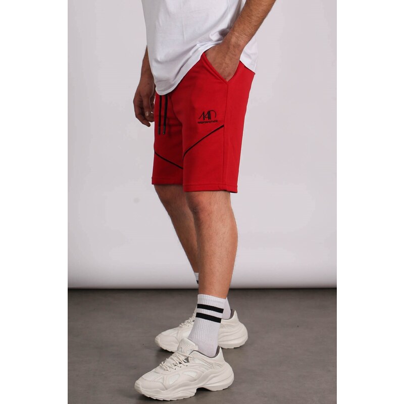 Madmext Men's Red Regular Fit Shorts 5401