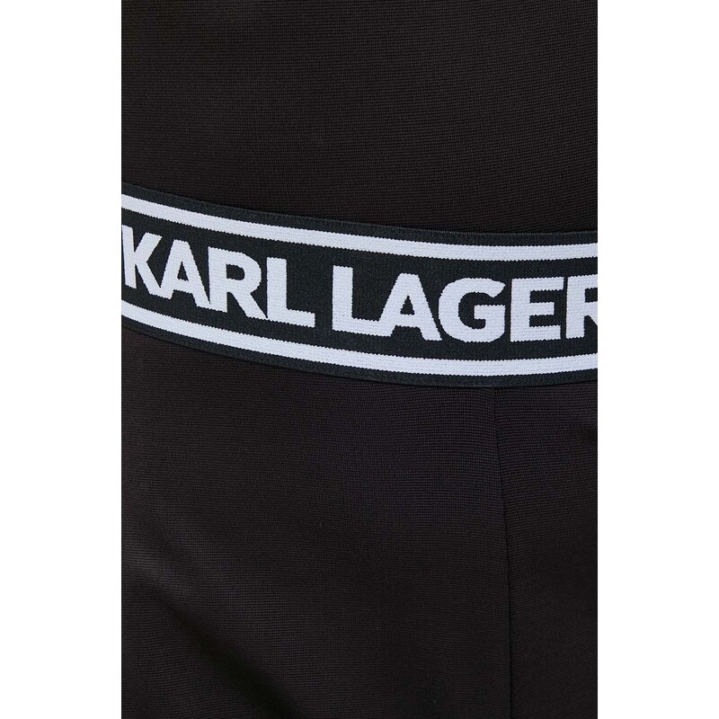 Overal Karl Lagerfeld černá barva, s výstřihem do v