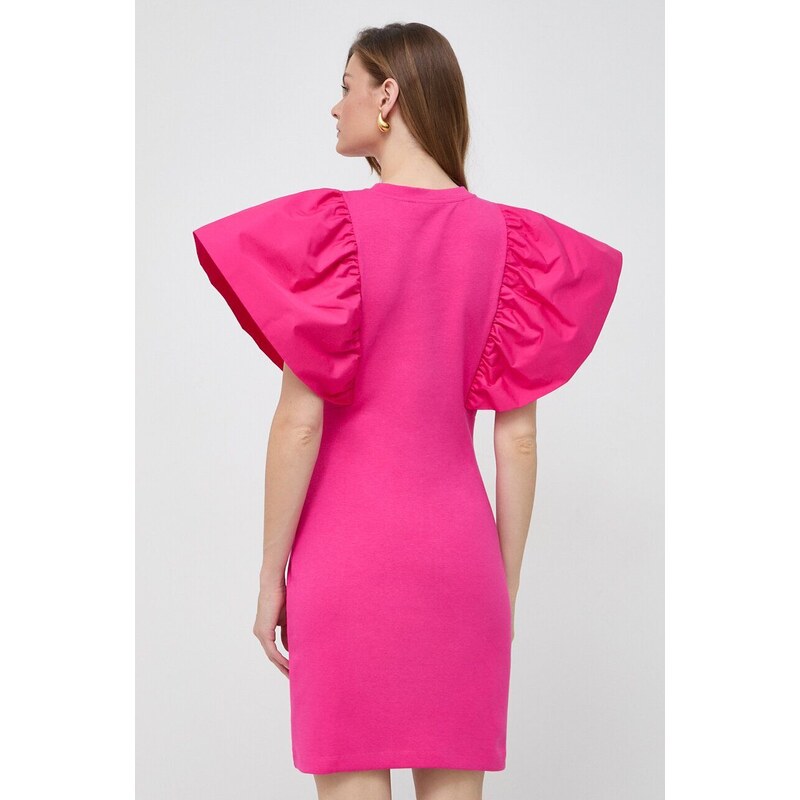 Šaty Karl Lagerfeld růžová barva, mini