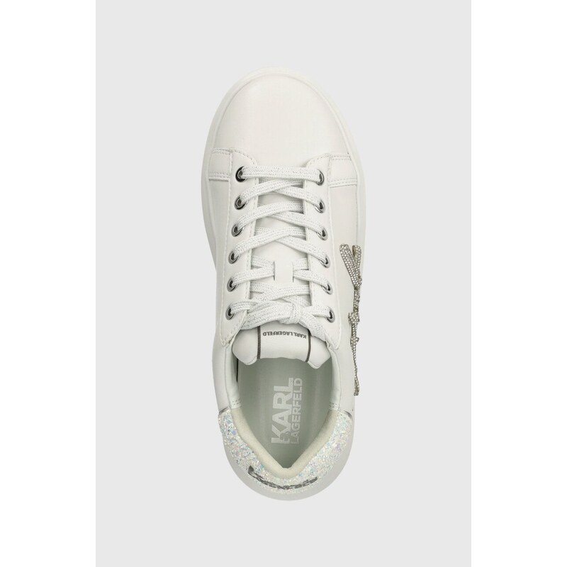 Kožené sneakers boty Karl Lagerfeld KAPRI bílá barva, KL62510G