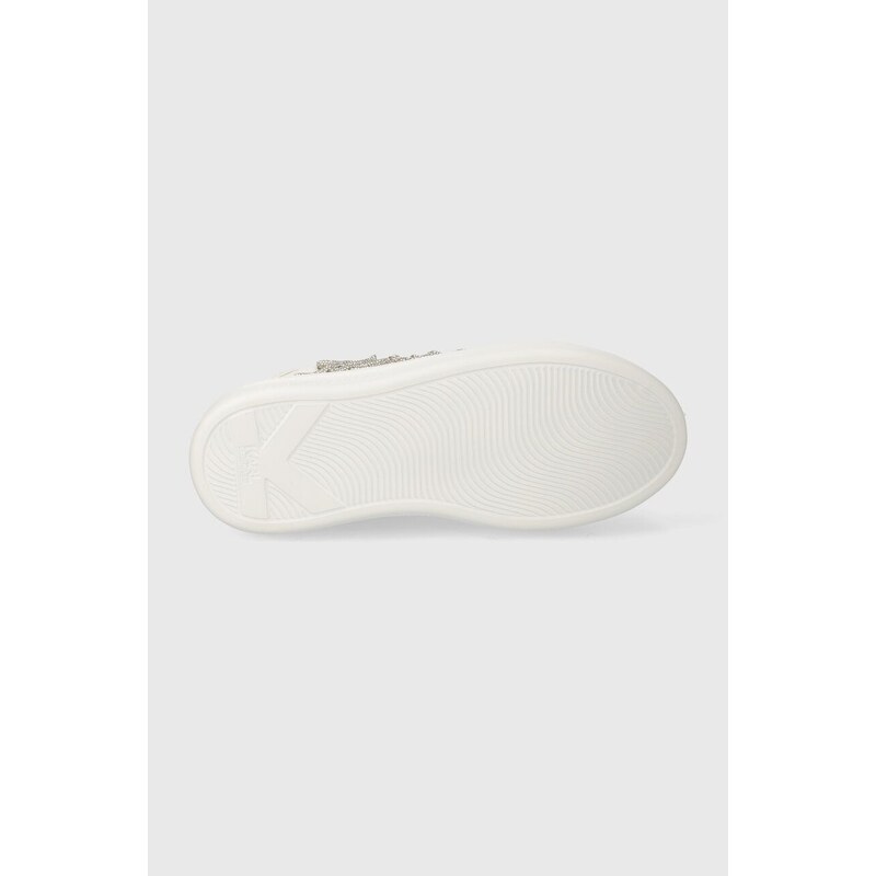 Kožené sneakers boty Karl Lagerfeld KAPRI bílá barva, KL62510G