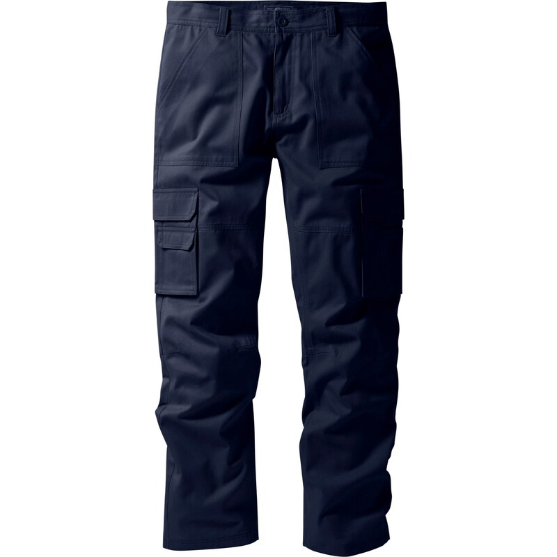 bonprix Cargo kalhoty s teflonovou úpravou, Regular Fit Modrá