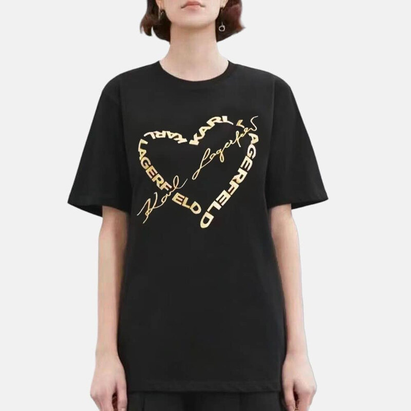 Dámské černé triko Karl Lagerfeld 55618