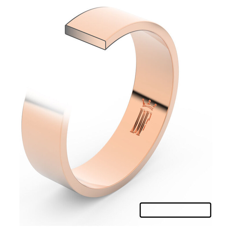 Danfil Zlatý snubní prsten FMR 1G60 z růžového zlata 46