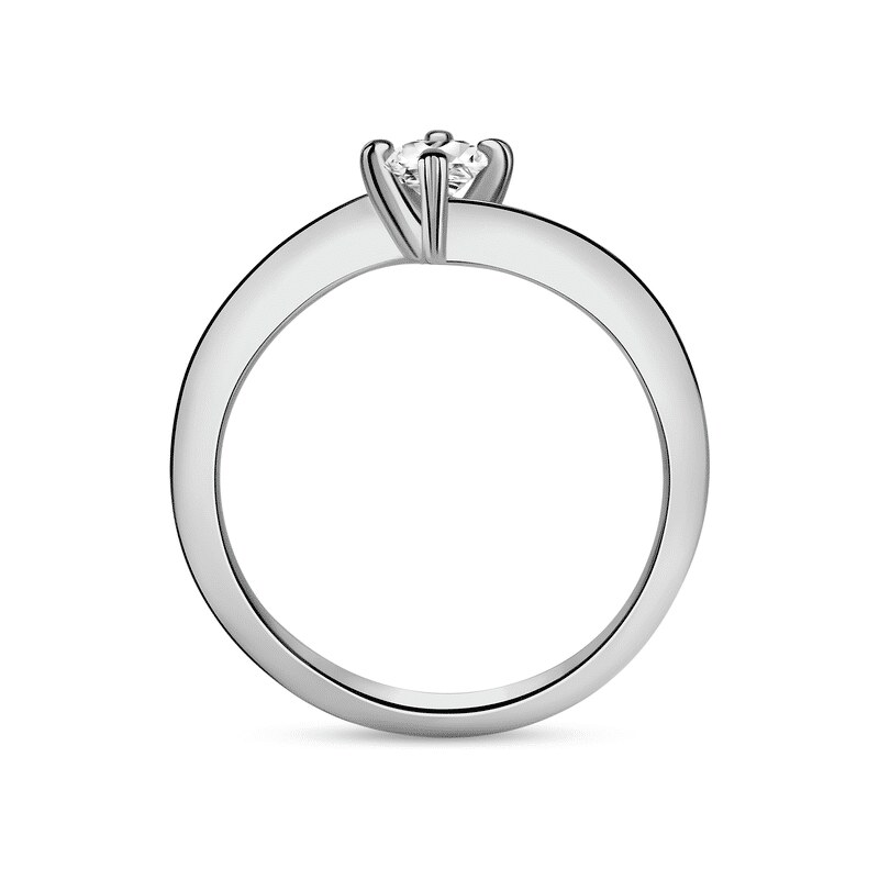 Danfil Freya | Zásnubní prsten se středovým diamantem 0.25ct, bílé zlato 46