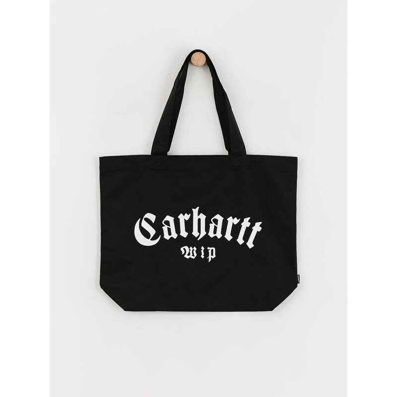 Carhartt WIP Canvas Graphic Tote (onyx print/black/white)černá