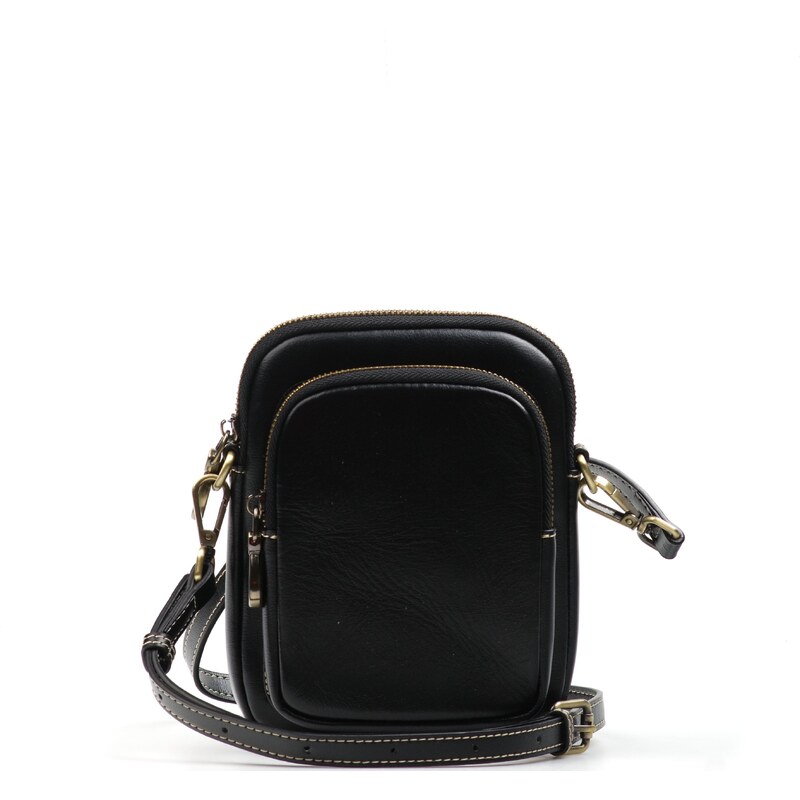 Blaire Pánské kožené crossbody Zeno černé