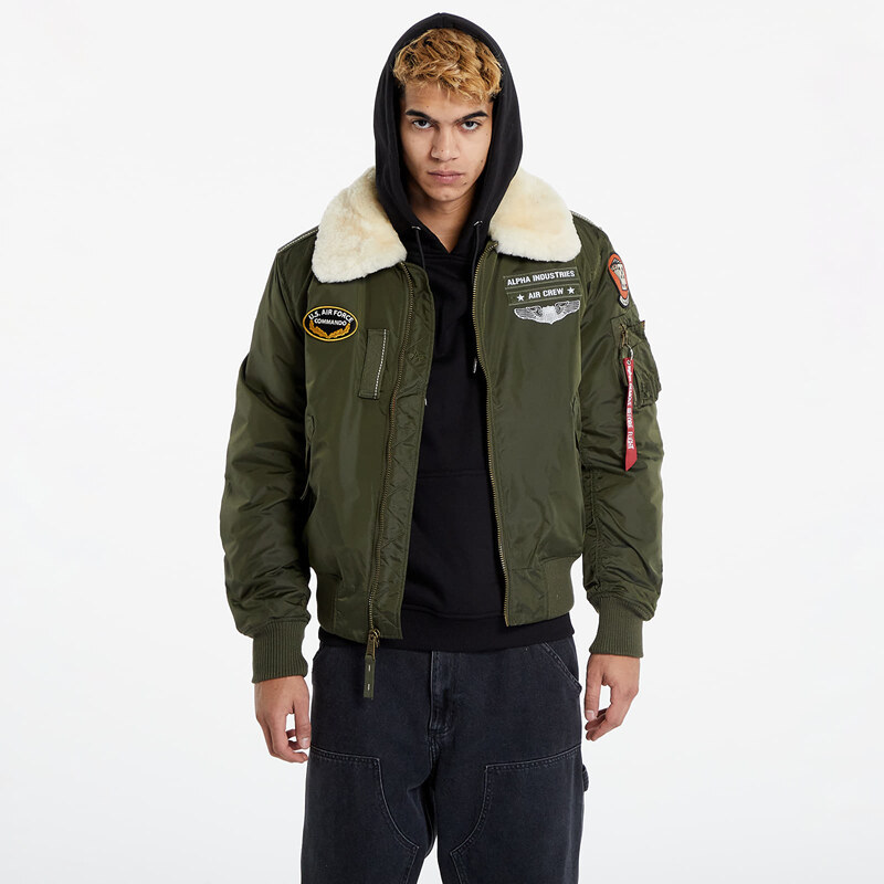 Alpha Industries Inc. Pánský bomber Alpha Industries Injector III Air Force Dark Olive