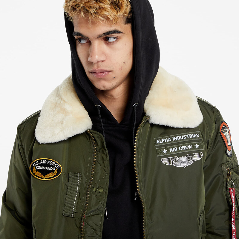 Alpha Industries Inc. Pánský bomber Alpha Industries Injector III Air Force Dark Olive