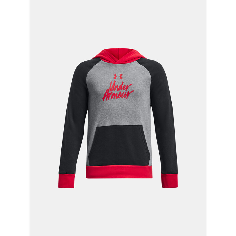 Under Armour Pulover UA Rival Fleece Script CB HD-BLK - Kluci