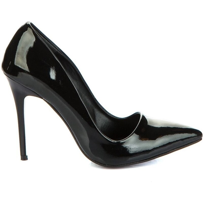 Fox Shoes Black Women's Heeled Shoes