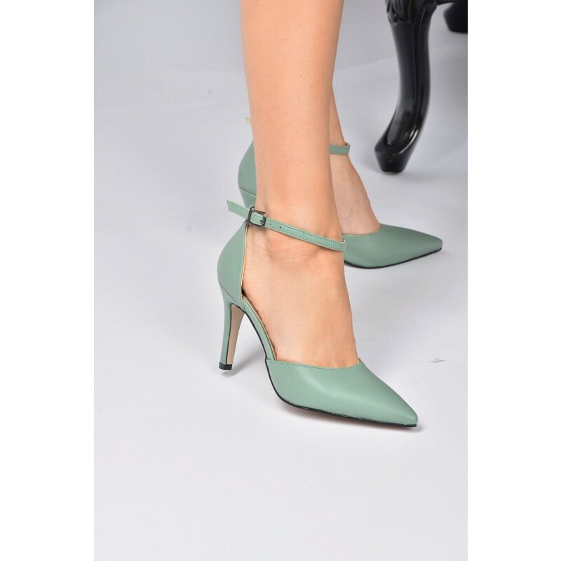 Fox Shoes Women's Green Heeled Shoes