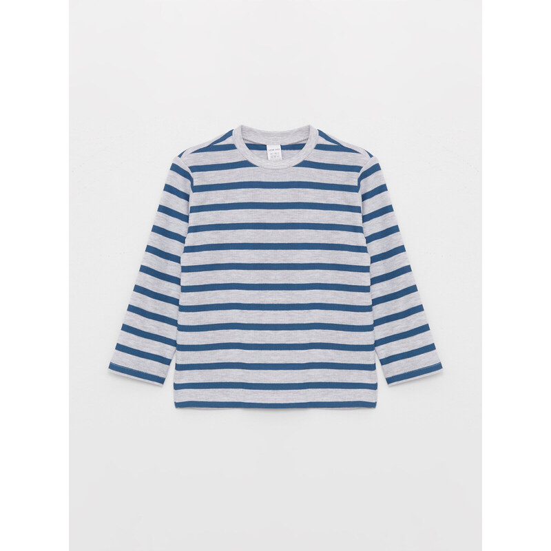 LC Waikiki Crew Neck Long Sleeve Striped Baby Boy T-Shirt