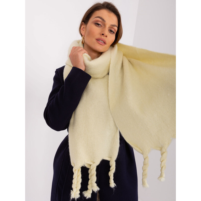 Wool Fashion Italia Scarf-AT-SZ-2313502.63P-light yellow