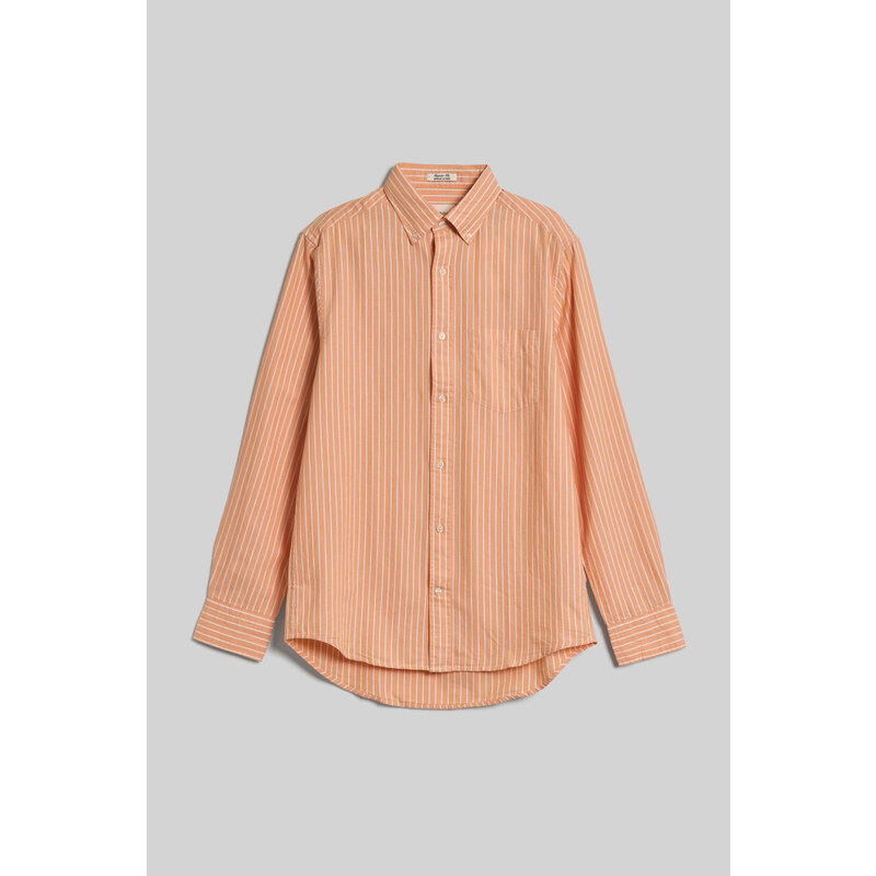 KOŠILE GANT REG ARCHIVE OXFORD STRIPE SHIRT oranžová S