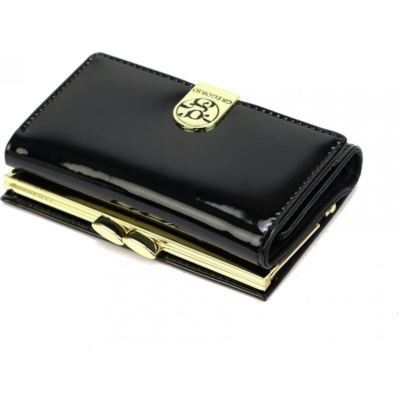 Dámská kožená peněženka černá - Gregorio Coridas černá
