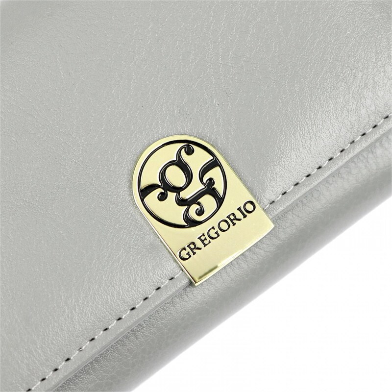 Gregorio Trendy dámská kožená peněženka Juana, šedá