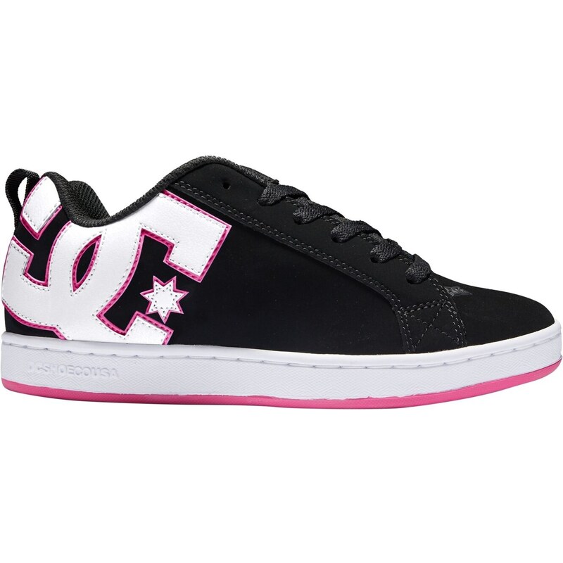 Dc shoes dámské boty Court Graffik Black/Pink/Crazy Pink | Černá - GLAMI.cz