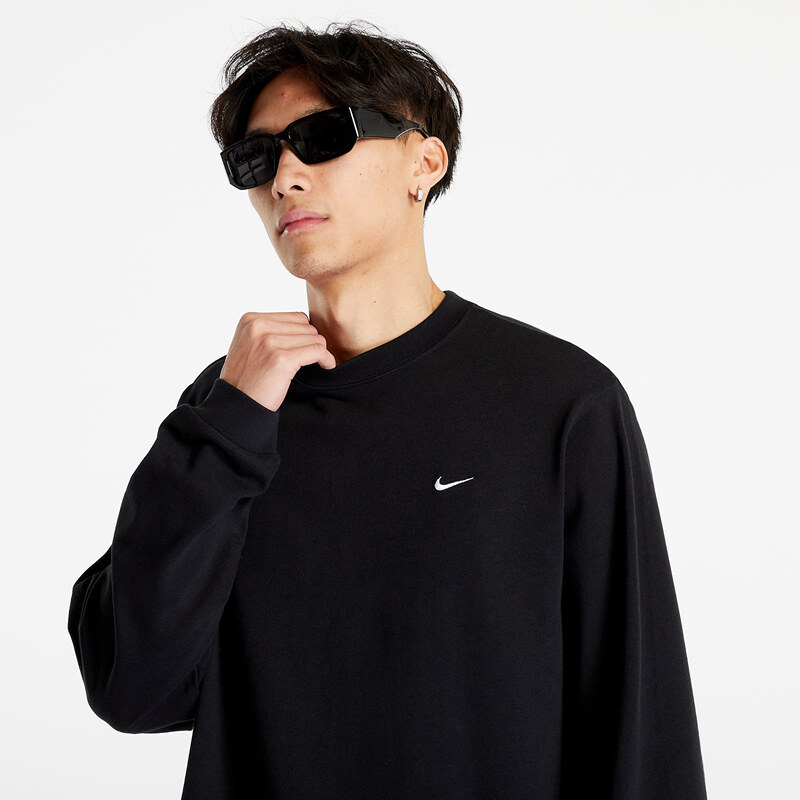 Pánské tričko Nike Solo Swoosh Men's Long-Sleeve Top Black