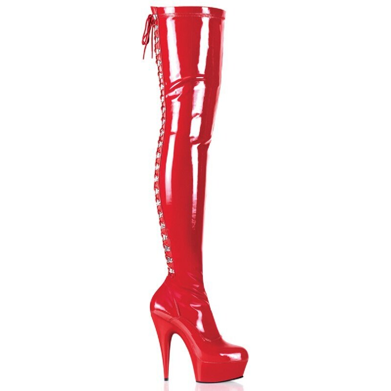 Pleaser Dámské kozačky DEL3063/R/M DELIGHT-3063