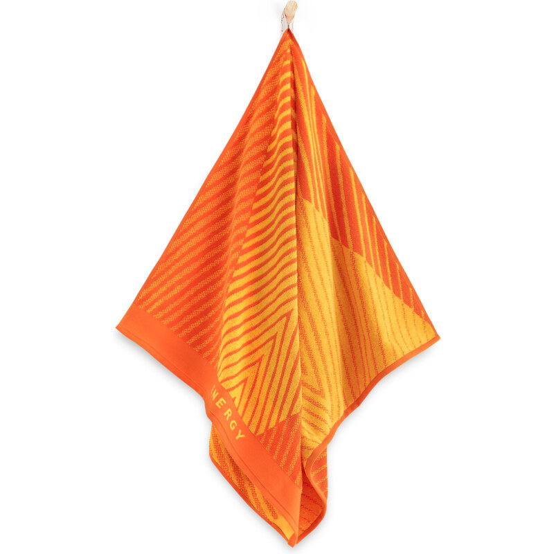 Zwoltex Unisex's Sport Towel Energy AB Orange/Yellow