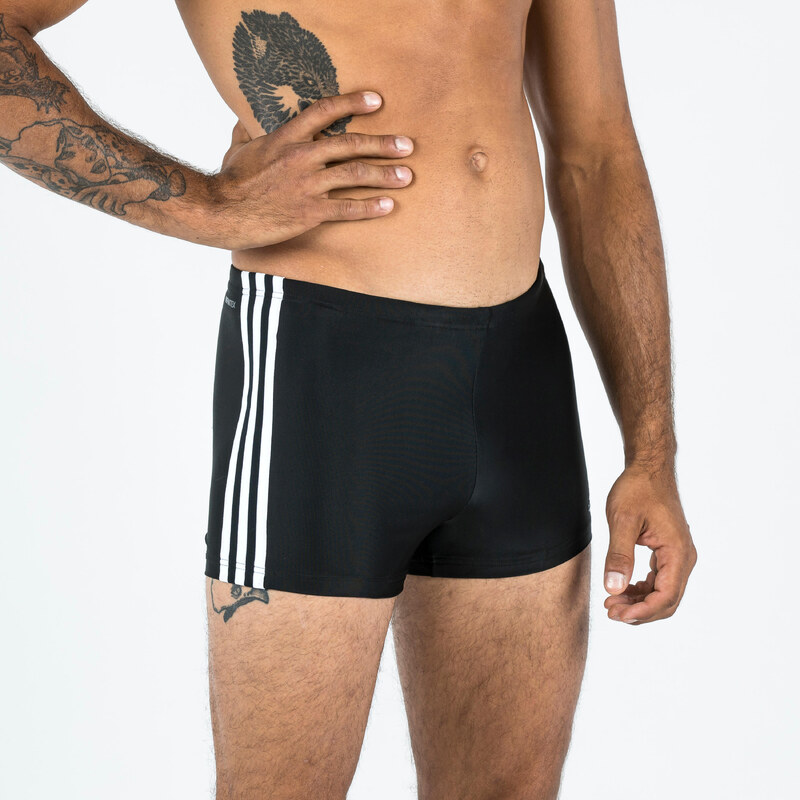 ADIDAS Pánské boxerkové plavky Adidas černo-bílé