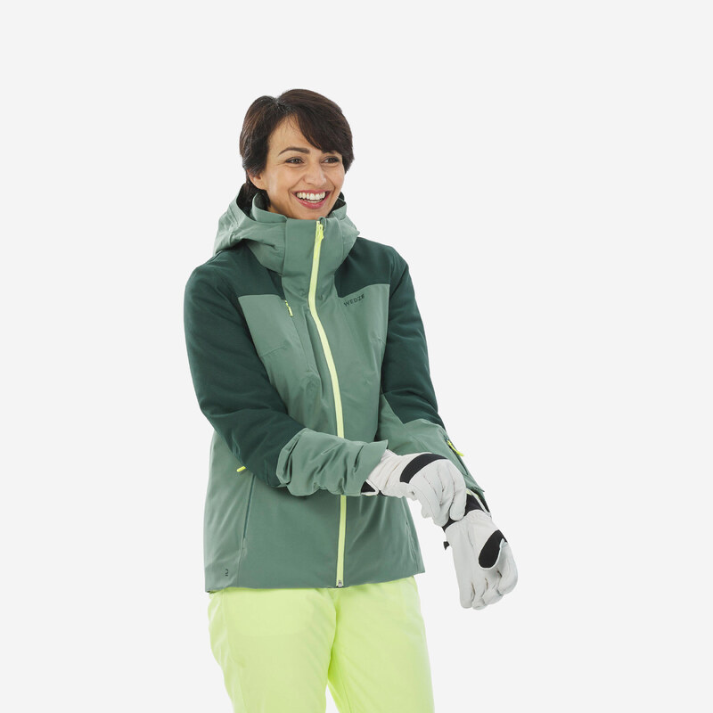 WEDZE Dámská lyžařská bunda 500 zelená