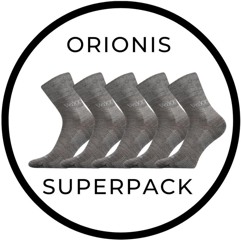 SUPERPACK - ORIONIS antibakteriální merino ponožky se stříbrem VoXX 94112841