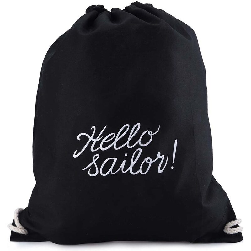Černý vak s nápisem ZOOT Originál Hello Sailor