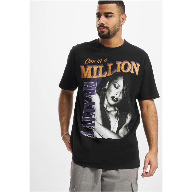 Mister Tee Aaliyah One In A Million Oversize Tričko černé